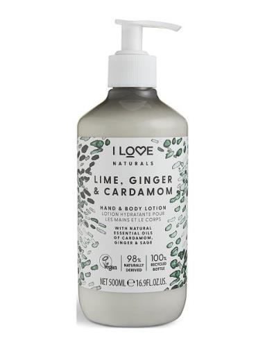 I Love Naturals Hand & Body Lotion Lime, Ginger & Cardamon 500Ml Creme...