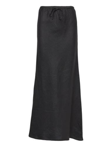 Cataline Skirt Lang Nederdel Black Faithfull The Brand