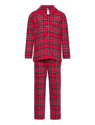 Pajama Flannel Yd Check Pyjamassæt Red Lindex