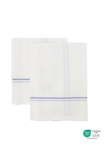 Tea Towels, Amow, White/Blue Home Textiles Kitchen Textiles Kitchen To...