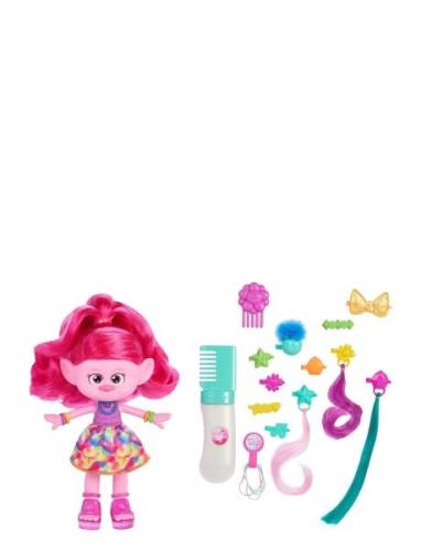 Trolls 3 Band Together Hair-Tastic Queen Poppy Toys Playsets & Action ...