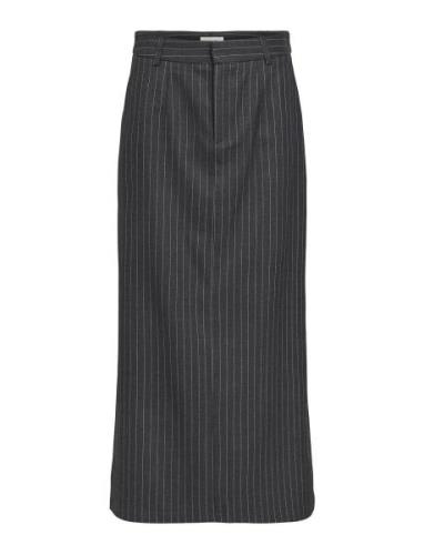 Objadona Hw Ancle Skirt E Wi 23 Lang Nederdel Grey Object