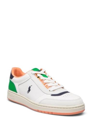 Court Sport Leather-Suede Sneaker Low-top Sneakers White Polo Ralph La...
