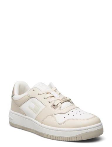 Tjw Retro Basket Tonal Logo Low-top Sneakers Beige Tommy Hilfiger