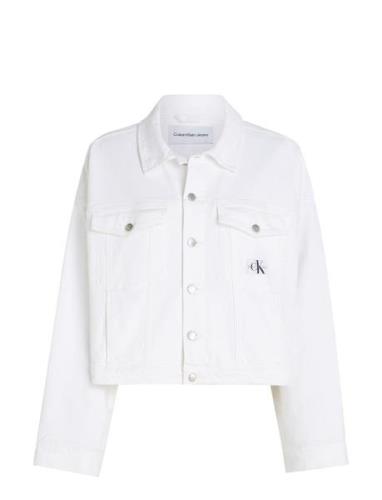 Relaxed Denim Jacket Jakke Denimjakke White Calvin Klein Jeans