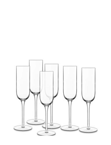 Champagneglas Prosecco Vinalia 6 Stk. Home Tableware Glass Champagne G...