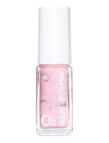 Minilack Oxygen Färg A190 Neglelak Makeup Pink Depend Cosmetic