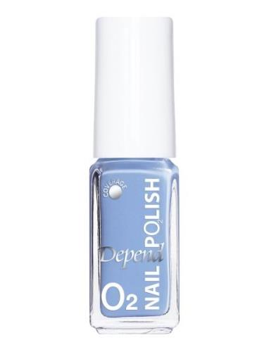 Minilack Oxygen Färg A678 Neglelak Makeup Blue Depend Cosmetic