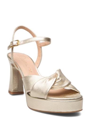 Onoa24Lmt Sandal Med Hæl Gold UNISA