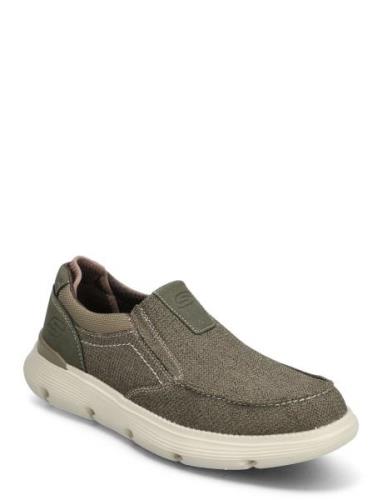 Mens Garza - Conlen Low-top Sneakers Khaki Green Skechers