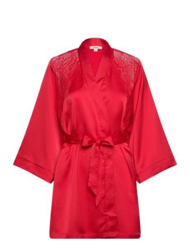 Instant Nightgown Pyjama Morgenkåbe Red Etam
