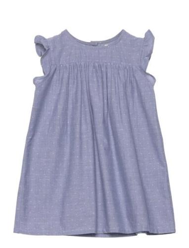 Dress Chambray Dot Dresses & Skirts Dresses Casual Dresses Sleeveless ...