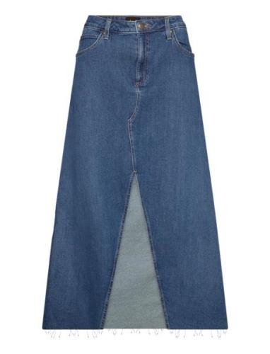 Maxi Skirt Lang Nederdel Blue Lee Jeans