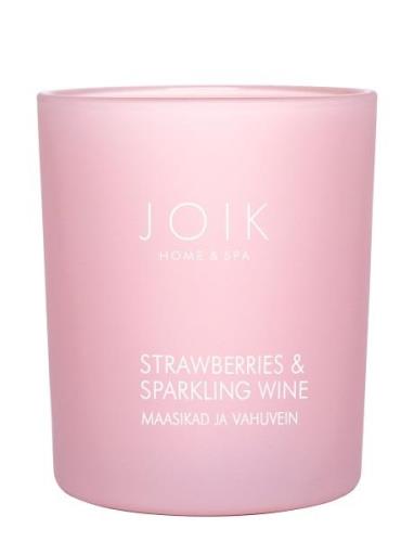 Joik Home & Spa Scented Candle Strawberry & Sparkling Wine Duftlys Nud...