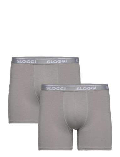Sloggi Men Go Abc Short 2P Boxershorts Grey Sloggi