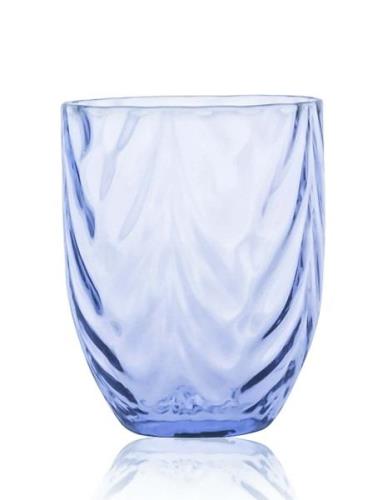 Wave Tumbler Home Tableware Glass Drinking Glass Blue Anna Von Lipa