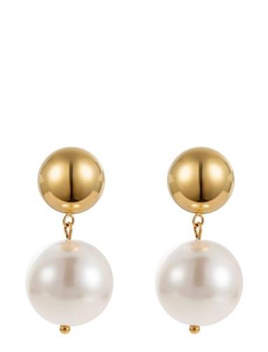 Jolie Pearl Earring Ørestickere Smykker Gold By Jolima