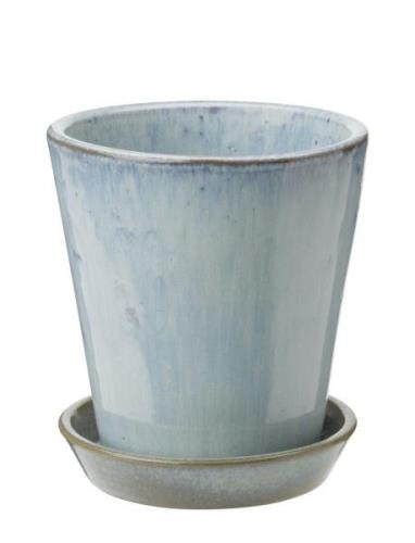 Dyrkningspotte Home Decoration Flower Pots Blue Knabstrup Keramik