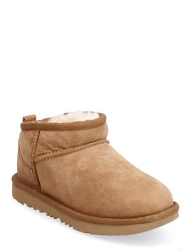 K Classic Ultra Mini Vinterstøvler Pull On Brown UGG