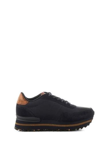 Nora Iii Leather Plateau Low-top Sneakers Blue WODEN