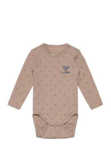 Hmlbeesy Body L/S Langærmet Body Beige Hummel