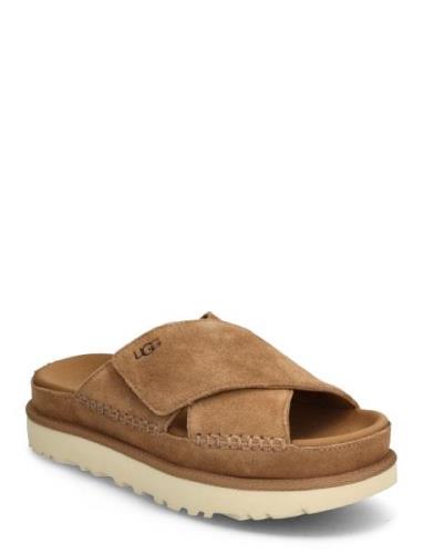 W Goldenstar Cross Slide Flade Sandaler Brown UGG