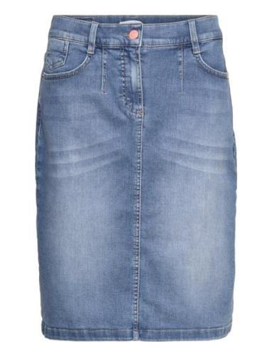 Skirt Woven Short Knælang Nederdel Blue Gerry Weber Edition