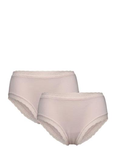 Organic Hipster 2-Pack Night & Underwear Underwear Panties Pink Rosemu...