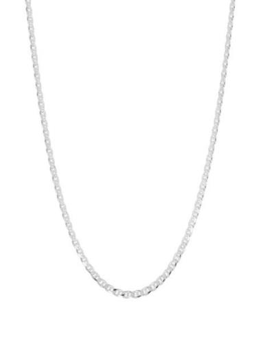 Ix Curb Medi Chain Silver Accessories Jewellery Necklaces Chain Neckla...