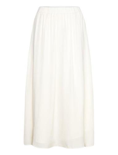 Wide Maxi Skirt Lang Nederdel Cream Gina Tricot