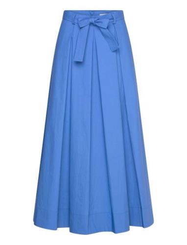 Jona 90 V Skirt Knælang Nederdel Blue Andiata