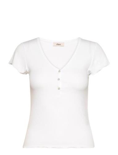 Jamie - Tee-Shirt Pyjama Pyjamas Nattøj White Etam