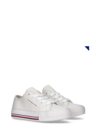Low Cut Lace-Up Sneaker Low-top Sneakers White Tommy Hilfiger