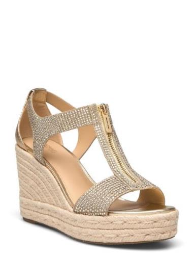 Berkley Mid Wedge Sko Med Kilehæl Gold Michael Kors