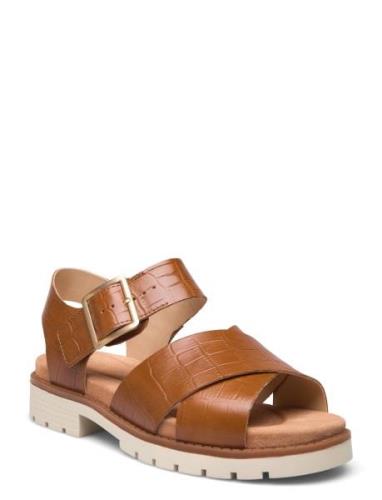 Orinoco Cross D Flade Sandaler Brown Clarks