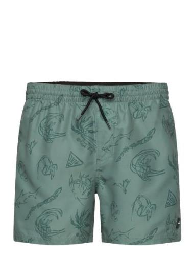 Mix & Match Cali Print 15'' Swim Shorts Badeshorts Green O'neill