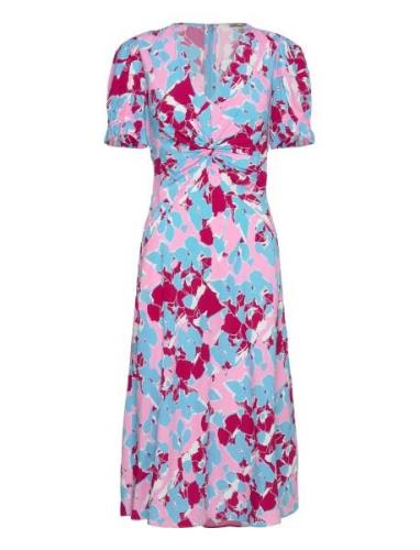 Dvf Anaba S/S Dress Knælang Kjole Blue Diane Von Furstenberg