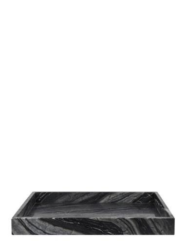 Marble Deco Tray Home Tableware Dining & Table Accessories Trays Black...