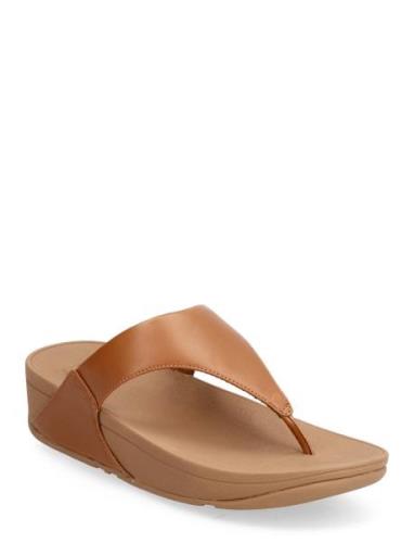 Lulu Leather Toepost Flade Sandaler Brown FitFlop