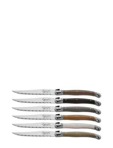 Steak Knives Laguiole Set 6 Home Tableware Cutlery Steak Cutlery Multi...