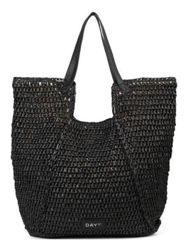 Day City Straw Shoulder Bags Totes Black DAY ET