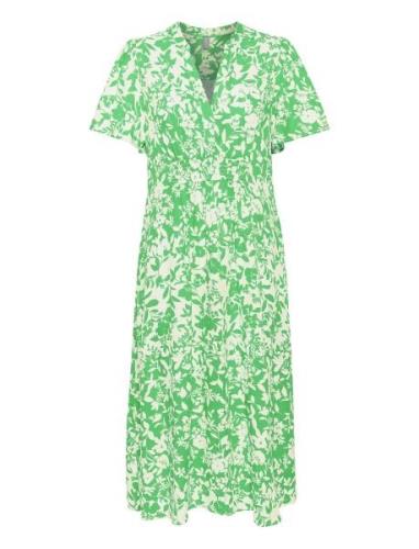 Cujenny Long Dress Knælang Kjole Green Culture