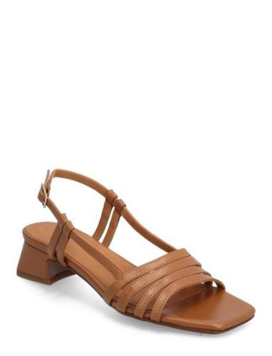 Sandals Sandal Med Hæl Brown Billi Bi