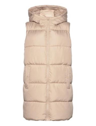 Vmligaholly Waistcoat Boos Vests Padded Vests Cream Vero Moda