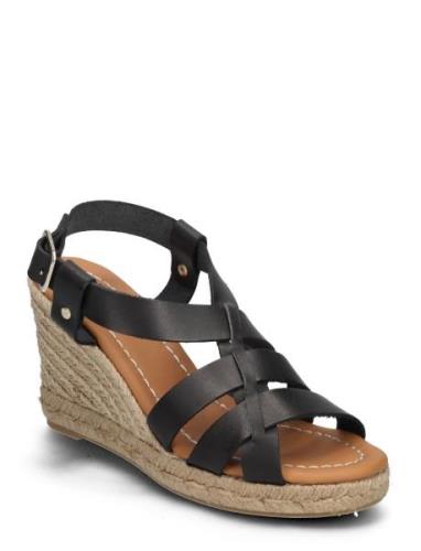 Espadrilles Espadrillos Med Hæl Sandal Black Billi Bi