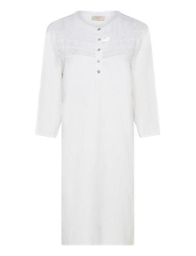 Fqlava-Dress Knælang Kjole White FREE/QUENT
