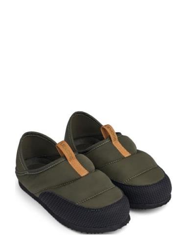 Amira Indoor Slipper Slippers Hjemmesko Khaki Green Liewood