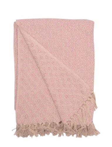 Throw Home Textiles Cushions & Blankets Blankets & Throws Pink Au Mais...