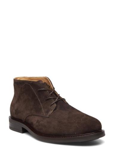 St Fairkon Mid Boot Snørestøvler Brown GANT