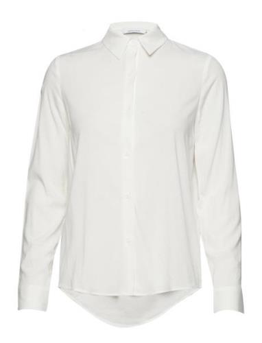 Milly Np Shirt 9942 Tops Shirts Long-sleeved White Samsøe Samsøe